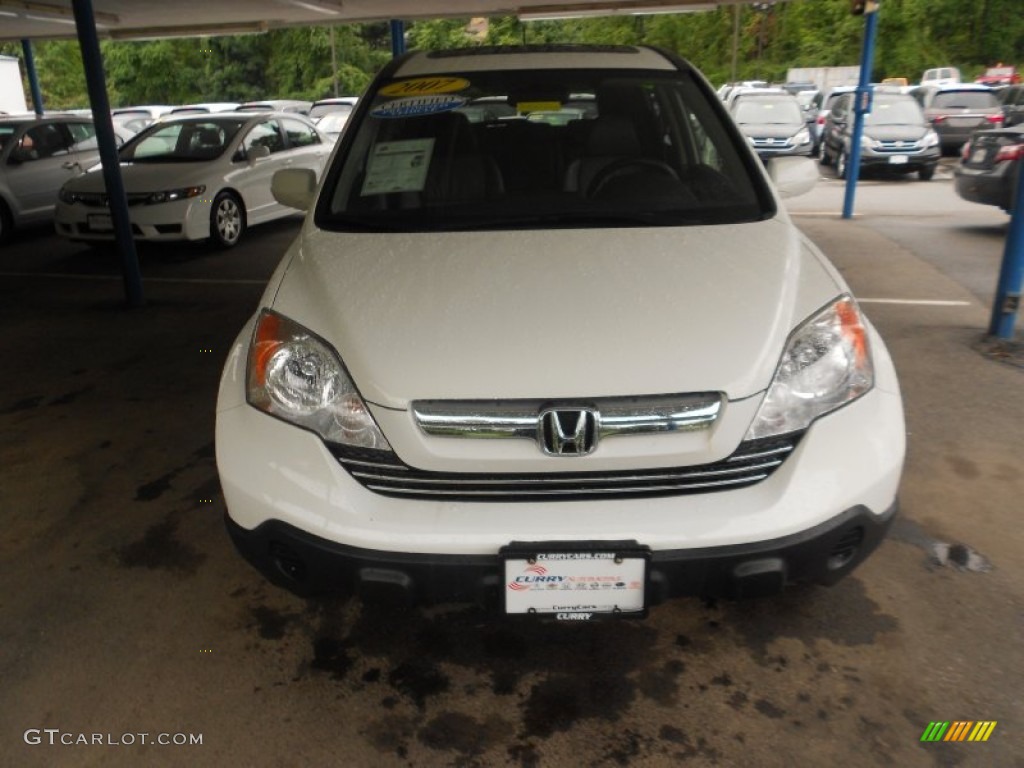 2007 CR-V EX-L 4WD - Taffeta White / Gray photo #3