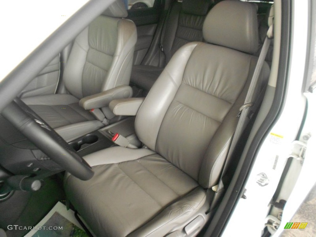 2007 CR-V EX-L 4WD - Taffeta White / Gray photo #6