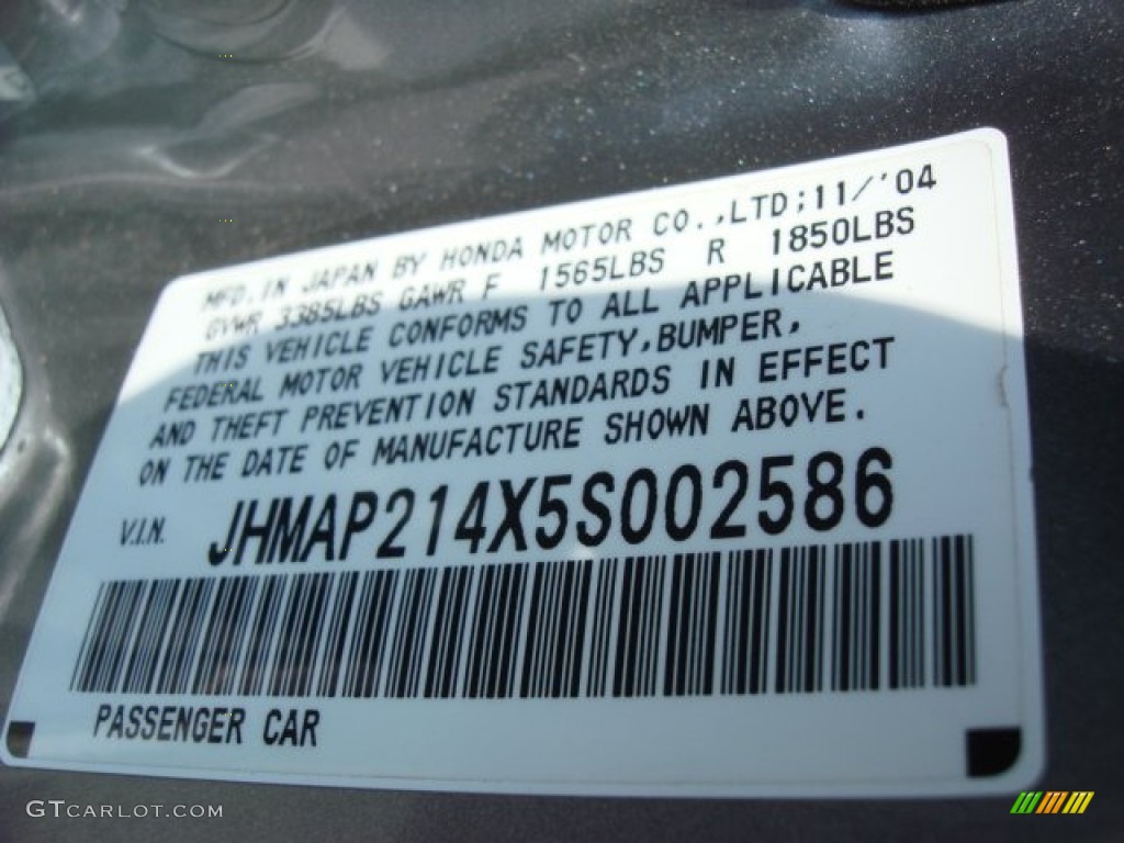 2005 S2000 Roadster - Silverstone Metallic / Black photo #26