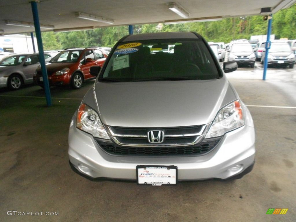 2010 CR-V LX AWD - Alabaster Silver Metallic / Gray photo #3