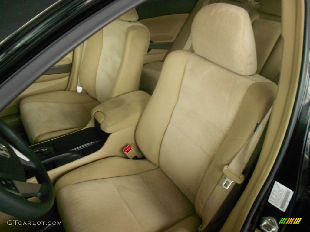 2009 Accord LX Sedan - Crystal Black Pearl / Ivory photo #6