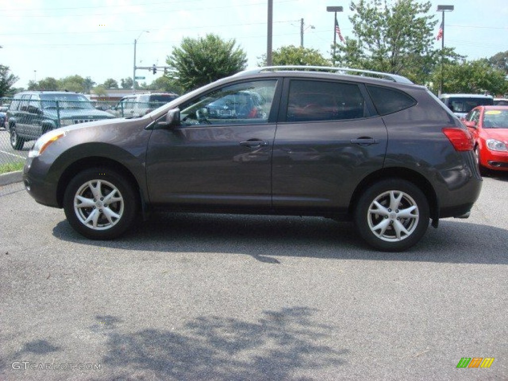 2008 Rogue S AWD - Iridium Graphite Metallic / Gray photo #6