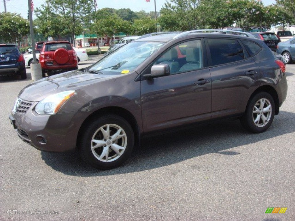 2008 Rogue S AWD - Iridium Graphite Metallic / Gray photo #7