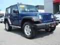 2009 Deep Water Blue Pearl Coat Jeep Wrangler X 4x4  photo #1