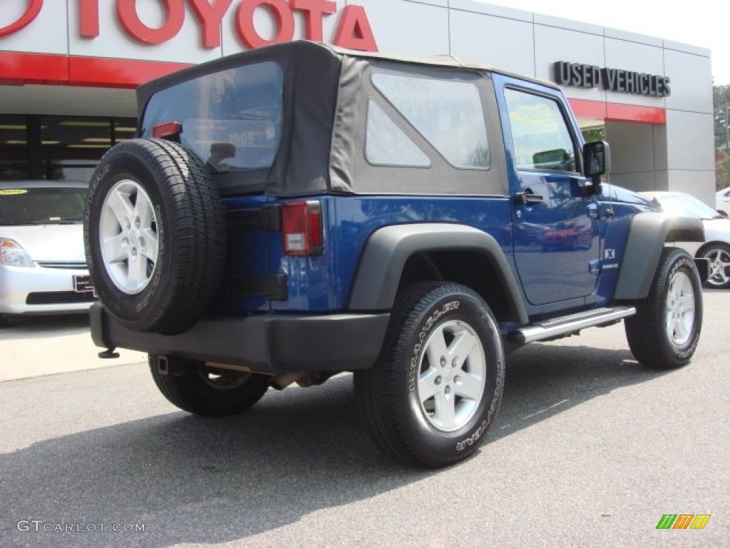 2009 Wrangler X 4x4 - Deep Water Blue Pearl Coat / Dark Slate Gray/Medium Slate Gray photo #5