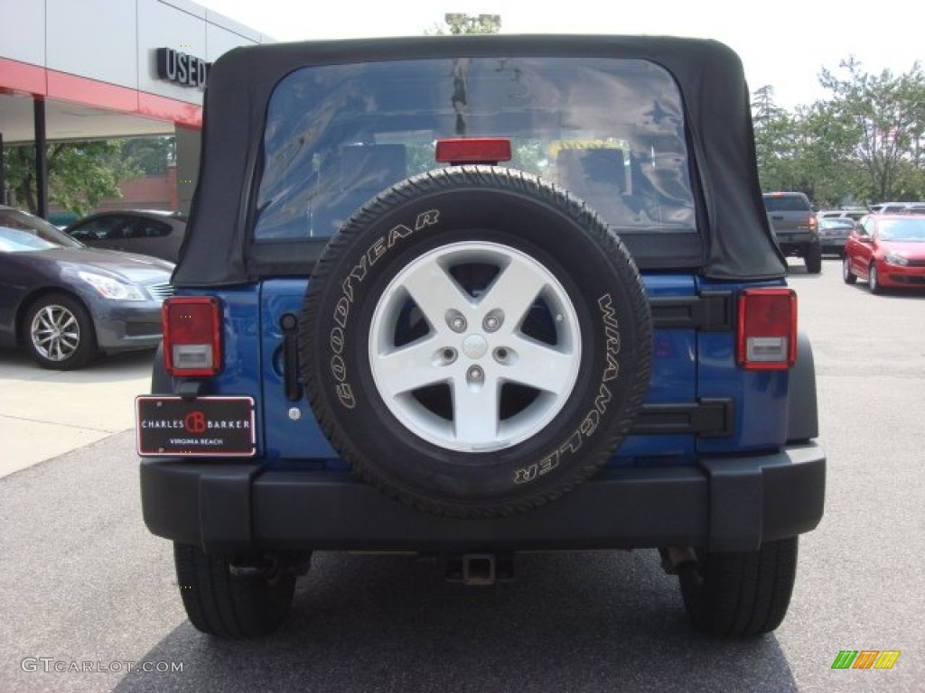2009 Wrangler X 4x4 - Deep Water Blue Pearl Coat / Dark Slate Gray/Medium Slate Gray photo #6
