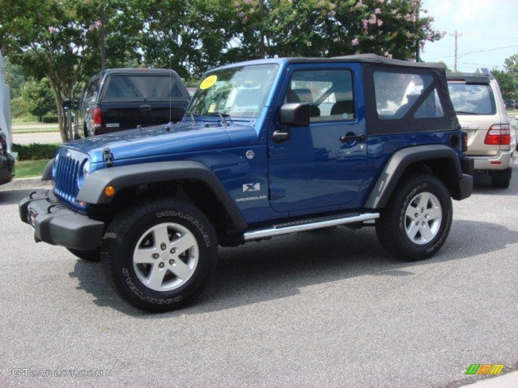 2009 Wrangler X 4x4 - Deep Water Blue Pearl Coat / Dark Slate Gray/Medium Slate Gray photo #8
