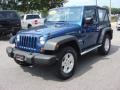 2009 Deep Water Blue Pearl Coat Jeep Wrangler X 4x4  photo #9