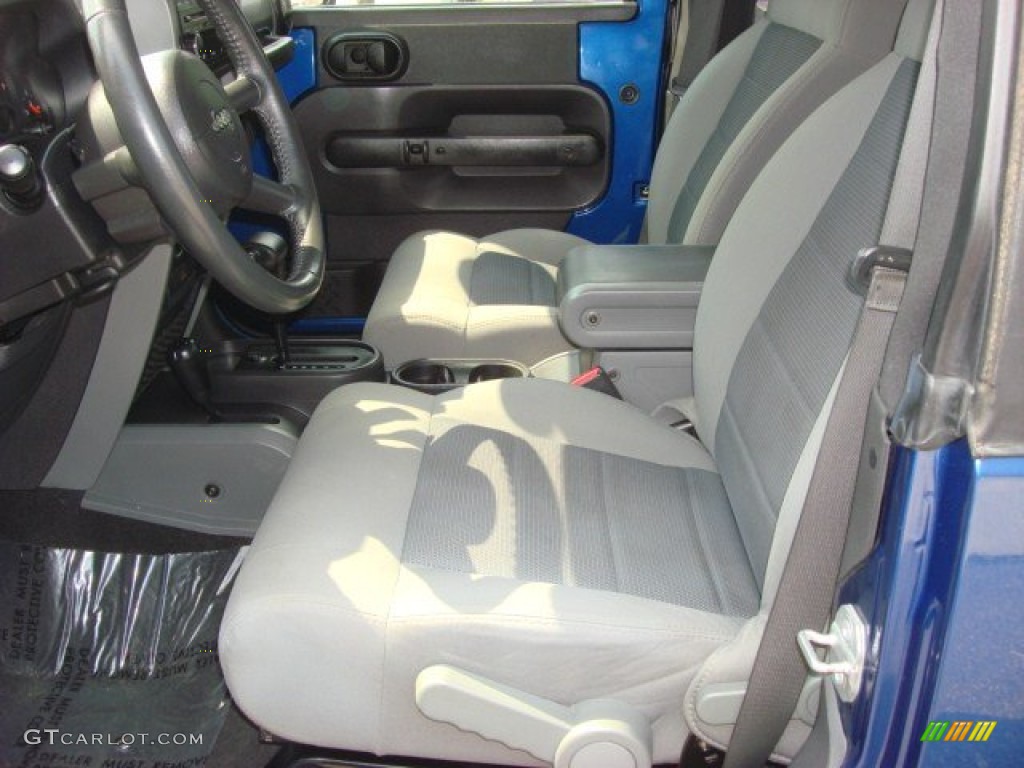 2009 Wrangler X 4x4 - Deep Water Blue Pearl Coat / Dark Slate Gray/Medium Slate Gray photo #11