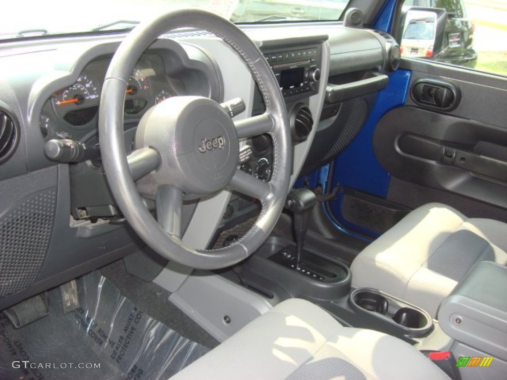 2009 Wrangler X 4x4 - Deep Water Blue Pearl Coat / Dark Slate Gray/Medium Slate Gray photo #12