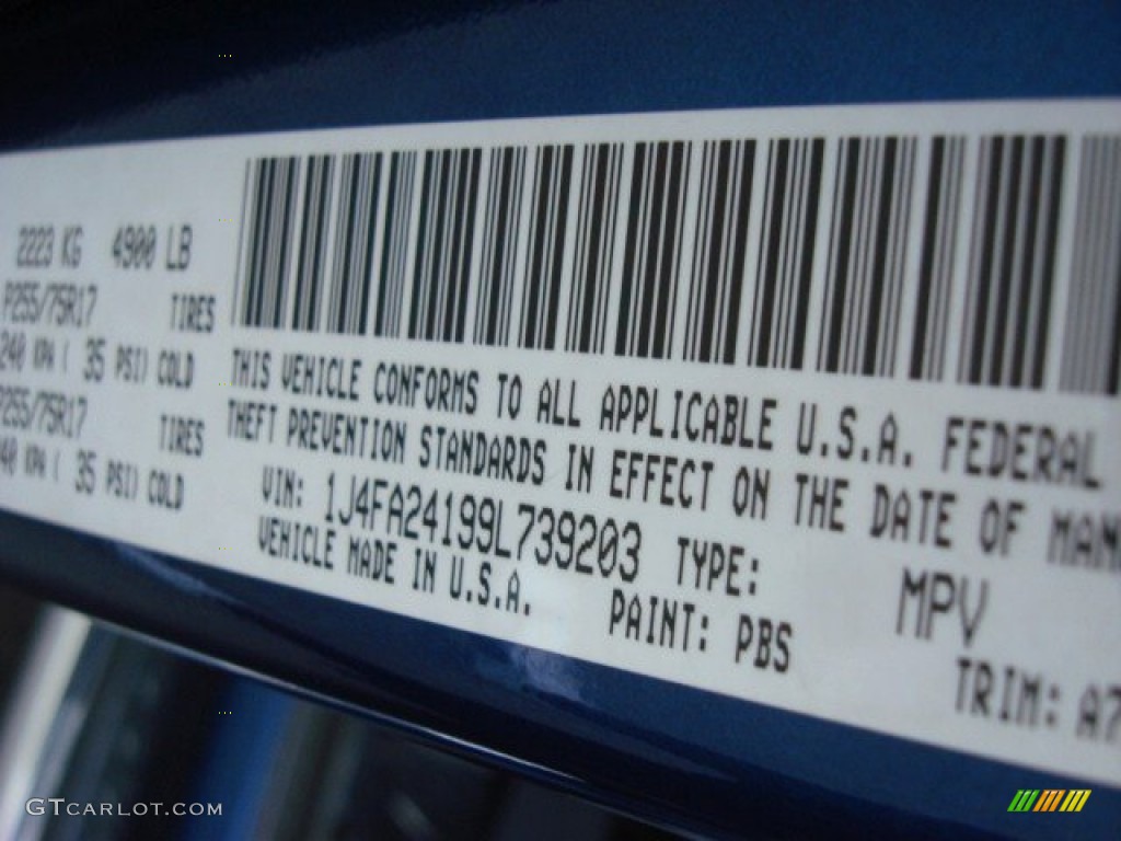 2009 Wrangler X 4x4 - Deep Water Blue Pearl Coat / Dark Slate Gray/Medium Slate Gray photo #26