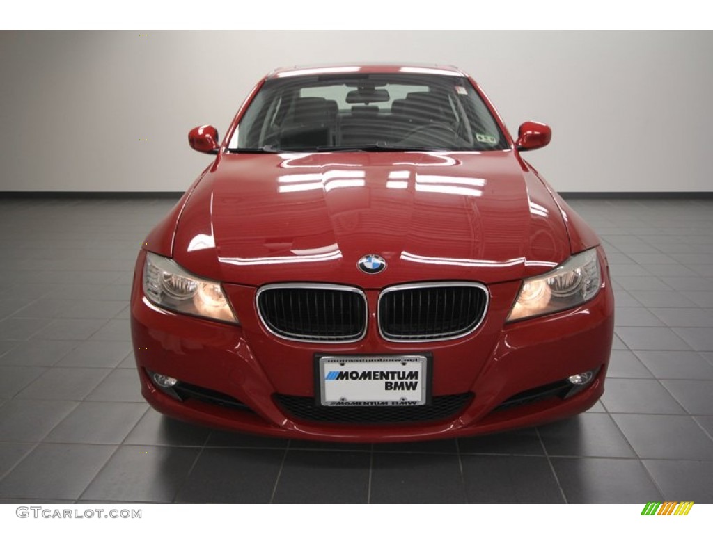 2009 3 Series 328i Sedan - Crimson Red / Black photo #6