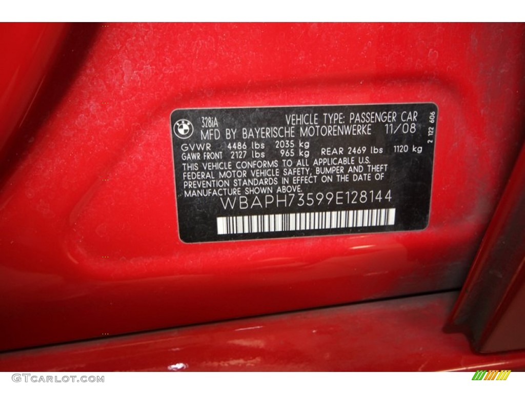 2009 3 Series 328i Sedan - Crimson Red / Black photo #12