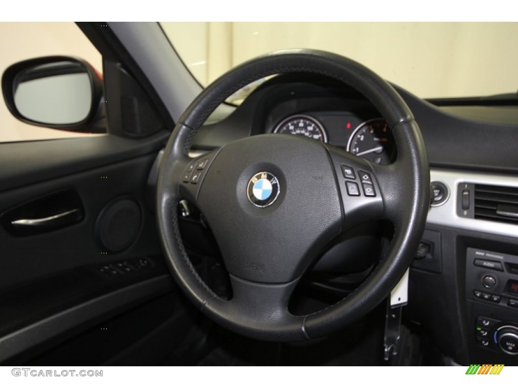 2009 3 Series 328i Sedan - Crimson Red / Black photo #28