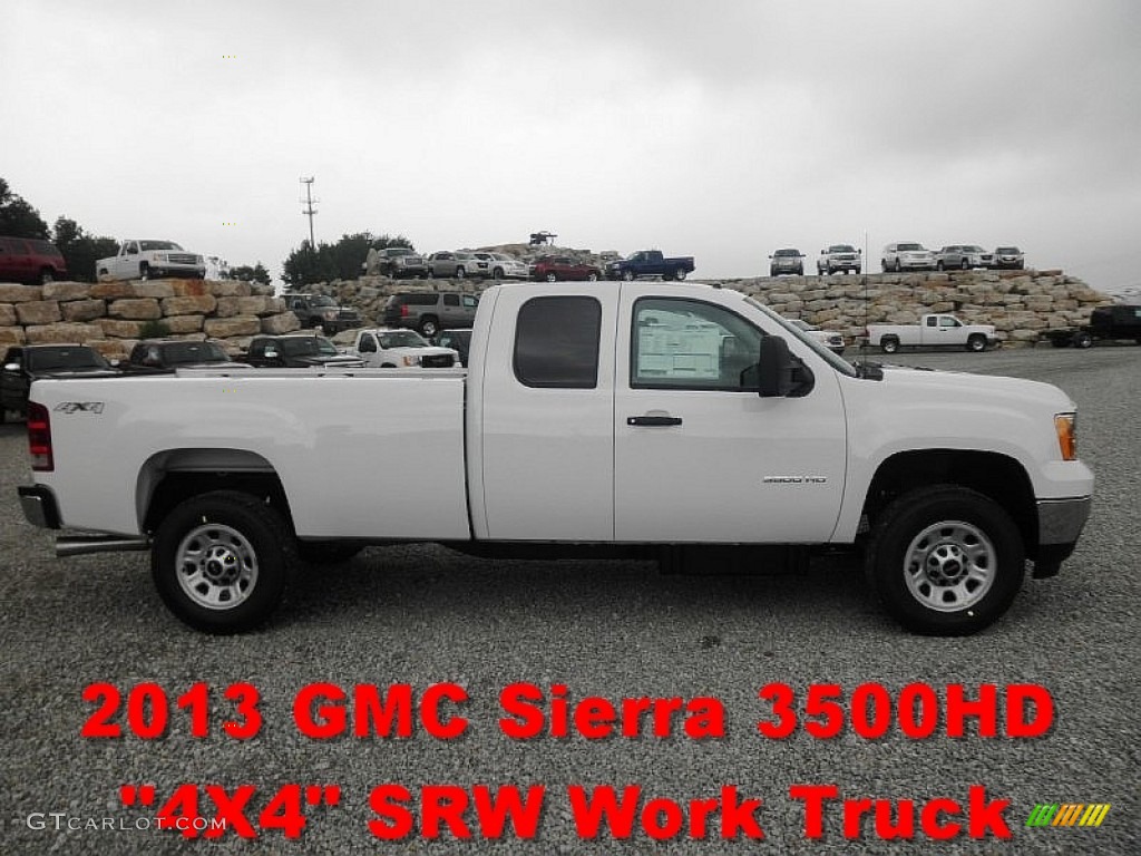 2013 Sierra 3500HD Extended Cab 4x4 - Summit White / Dark Titanium photo #1