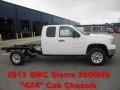 Summit White - Sierra 2500HD Extended Cab 4x4 Chassis Photo No. 1