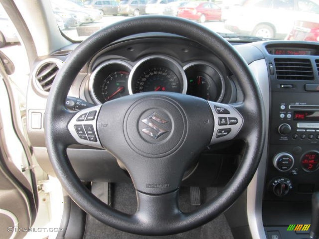 2008 Suzuki Grand Vitara XSport 4x4 Black Steering Wheel Photo #68318360
