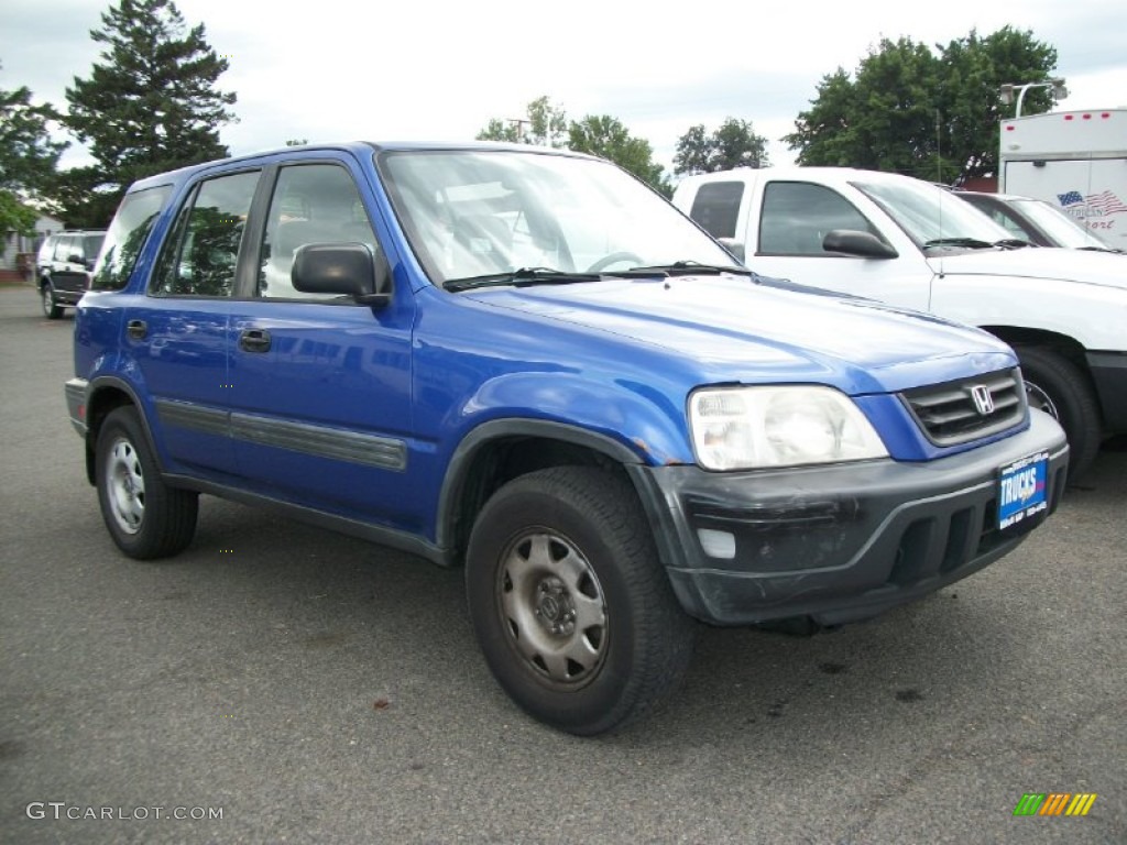 2001 CR-V LX - Electron Blue Metallic / Dark Gray photo #1