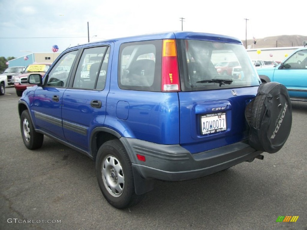 2001 CR-V LX - Electron Blue Metallic / Dark Gray photo #2