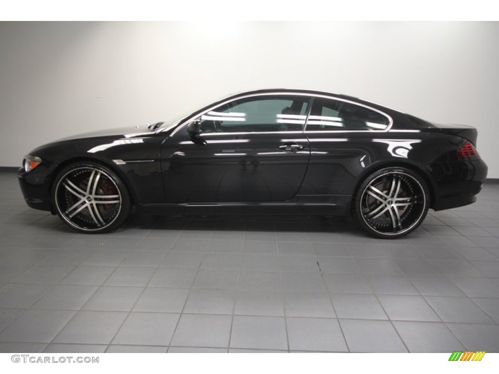 Black Sapphire Metallic 2006 BMW 6 Series 650i Coupe Exterior Photo #68319326