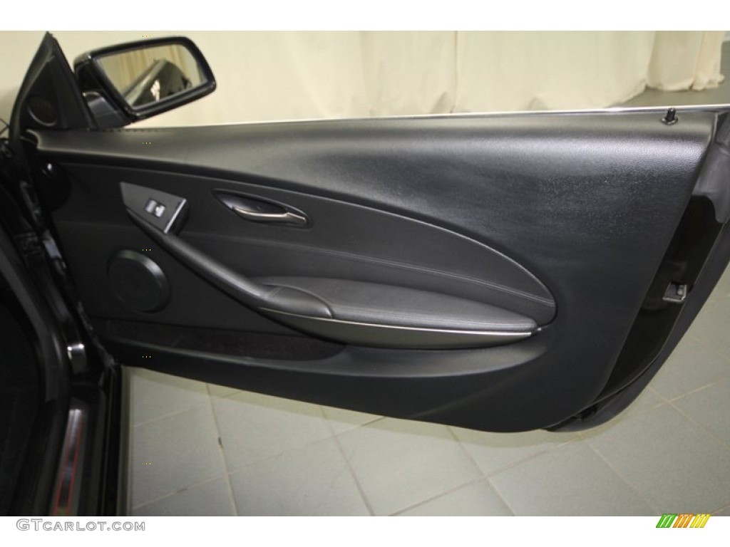 2006 BMW 6 Series 650i Coupe Black Door Panel Photo #68319599