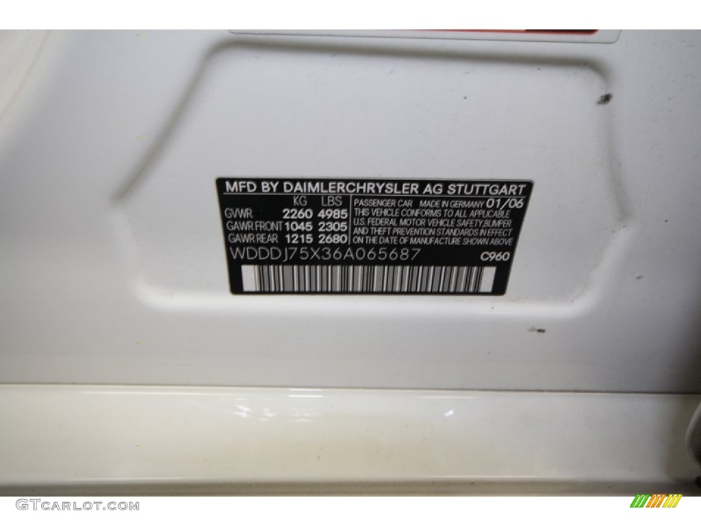 2006 CLS 500 - Alabaster White / Cashmere Beige photo #12