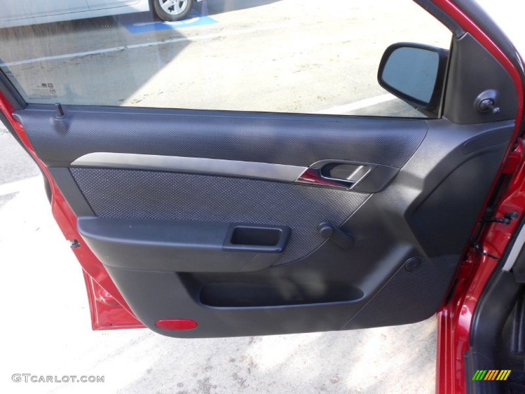 2010 Aveo LT Sedan - Sport Red / Charcoal photo #10