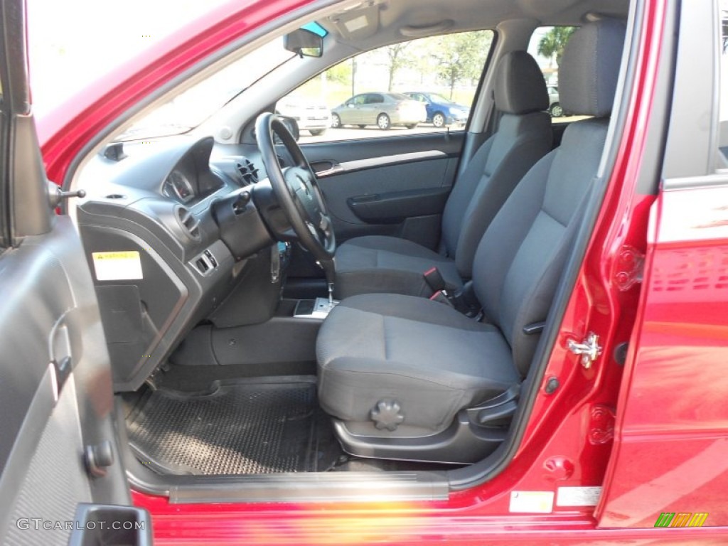 2010 Aveo LT Sedan - Sport Red / Charcoal photo #11