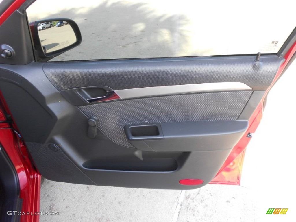 2010 Aveo LT Sedan - Sport Red / Charcoal photo #13