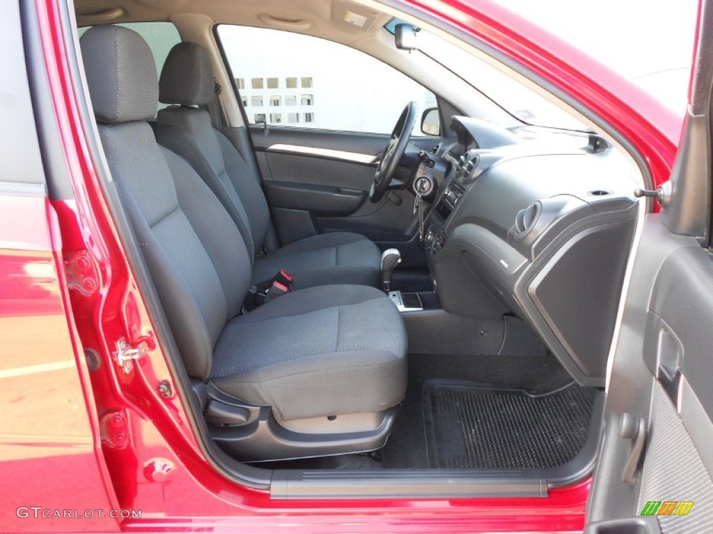 2010 Aveo LT Sedan - Sport Red / Charcoal photo #14