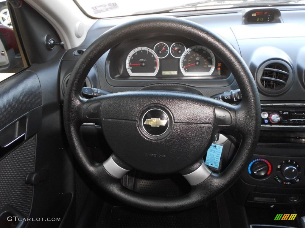 2010 Aveo LT Sedan - Sport Red / Charcoal photo #18