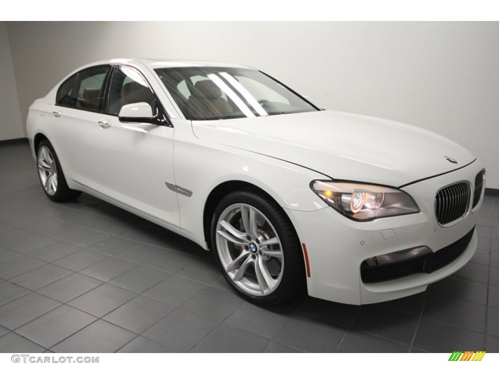 2012 7 Series 750i Sedan - Alpine White / Saddle/Black photo #1