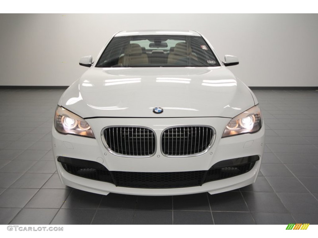 2012 7 Series 750i Sedan - Alpine White / Saddle/Black photo #6