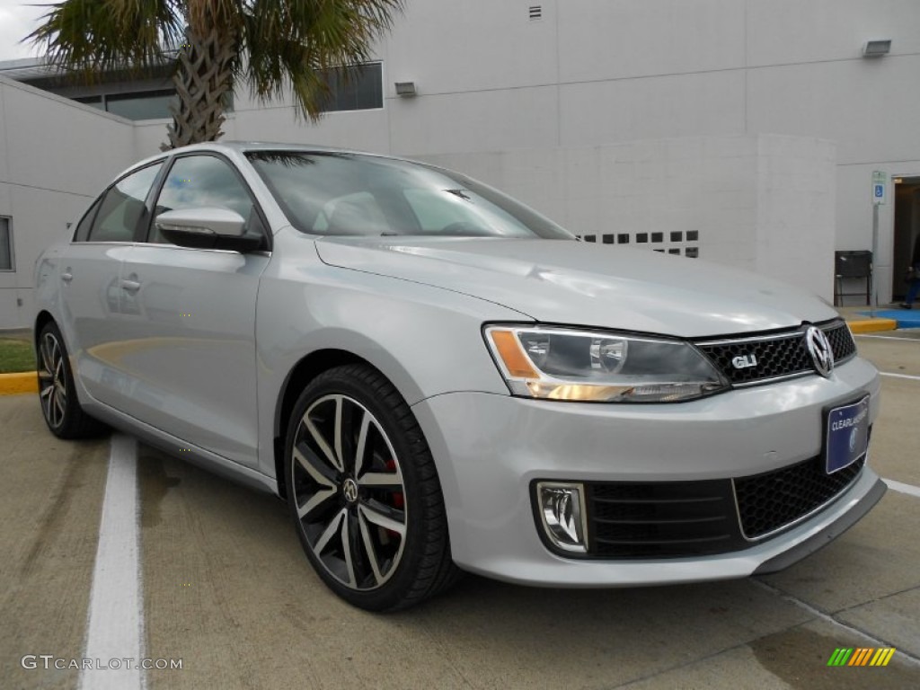 2012 Jetta GLI Autobahn - Frost Silver Metallic / Titan Black photo #1