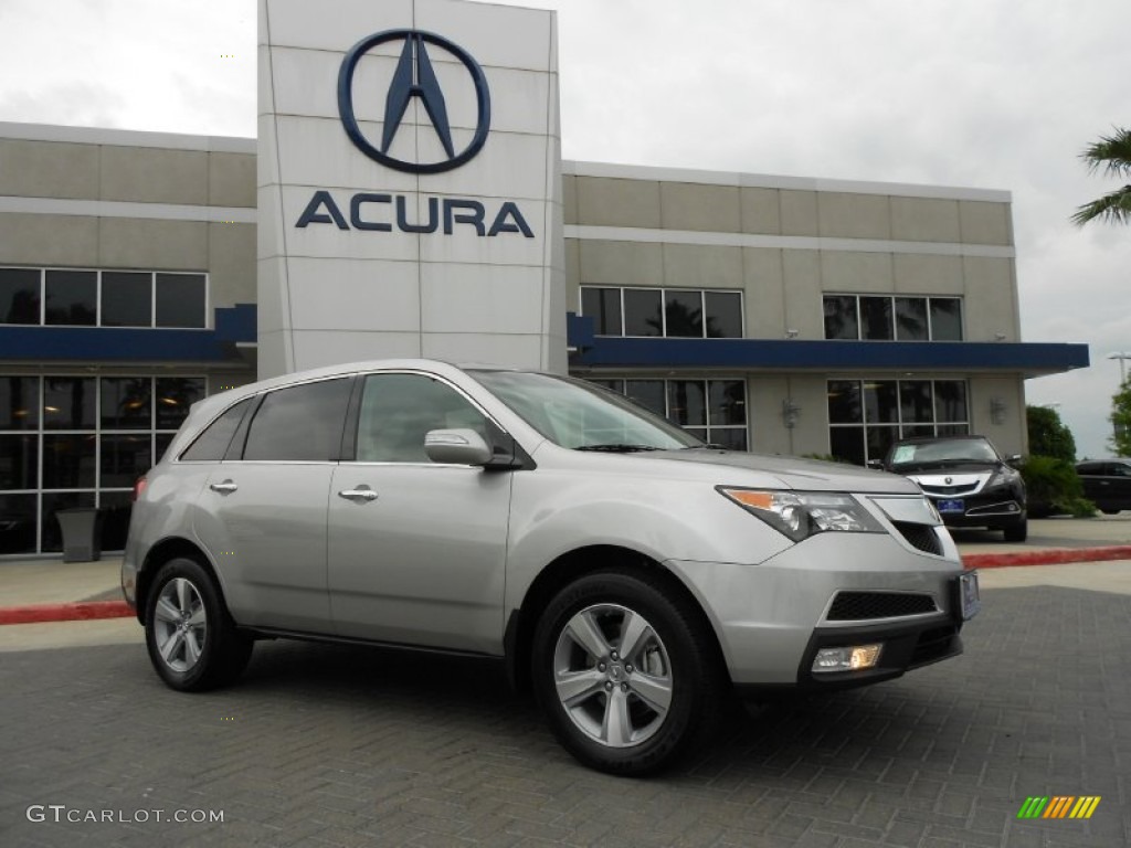 2012 MDX SH-AWD - Palladium Metallic / Taupe photo #1