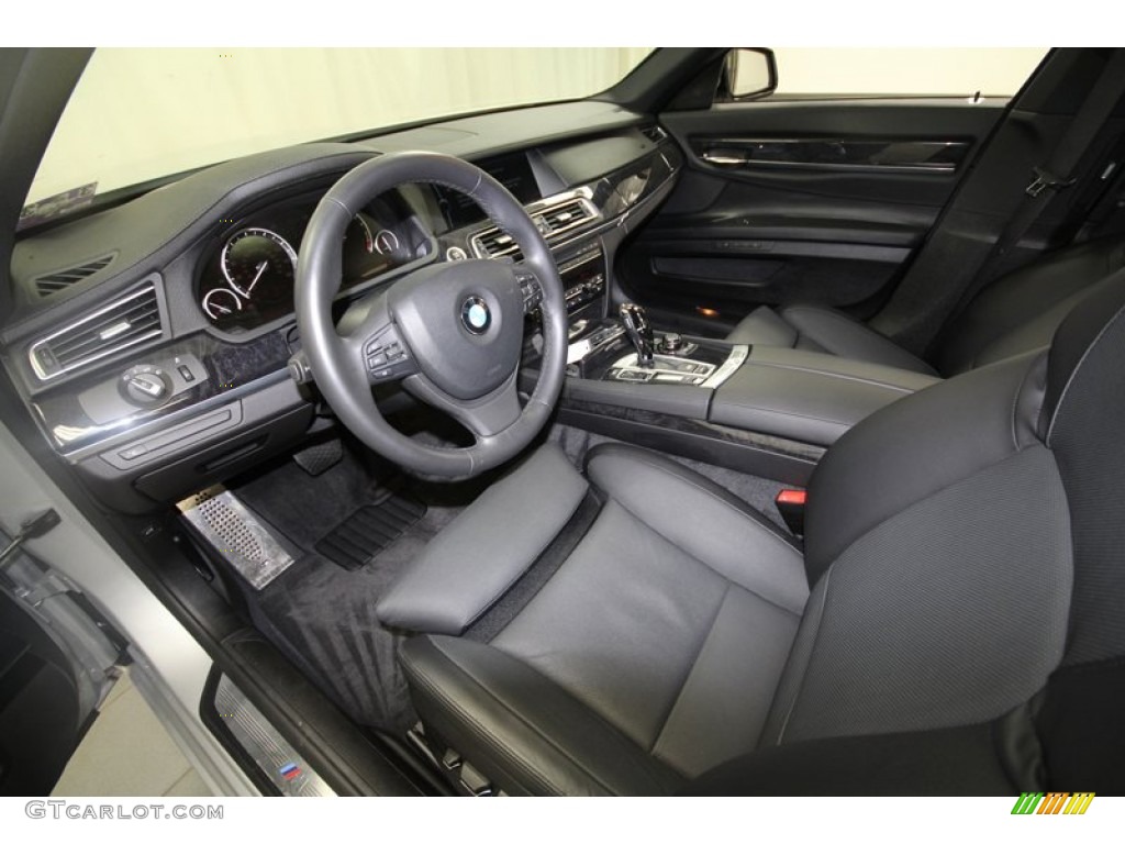 Black Interior 2011 BMW 7 Series 750i Sedan Photo #68321078