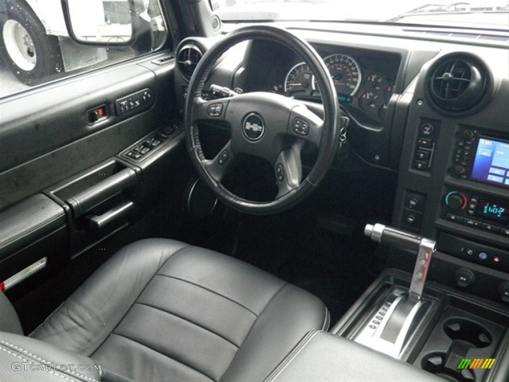 2007 Hummer H2 SUV Ebony Black Dashboard Photo #68321087