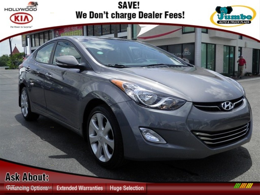2012 Elantra Limited - Harbor Gray Metallic / Gray photo #1