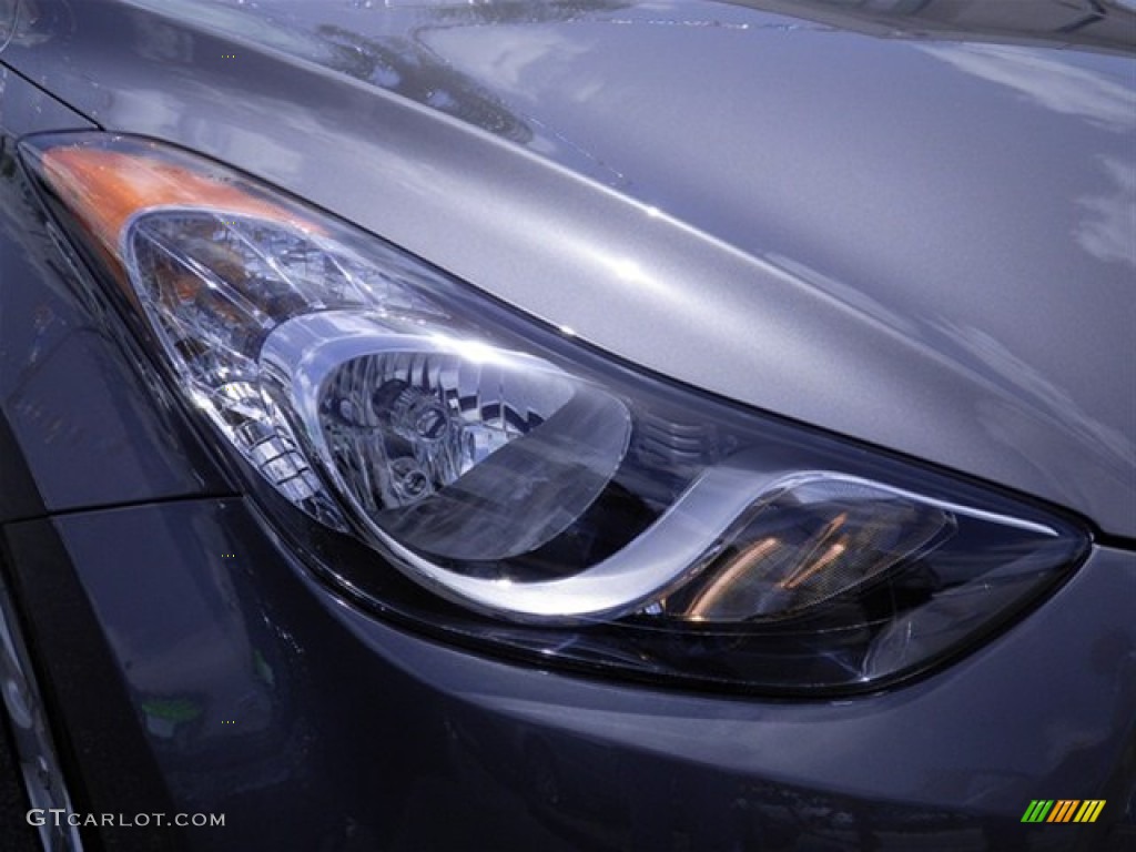 2012 Elantra Limited - Harbor Gray Metallic / Gray photo #3