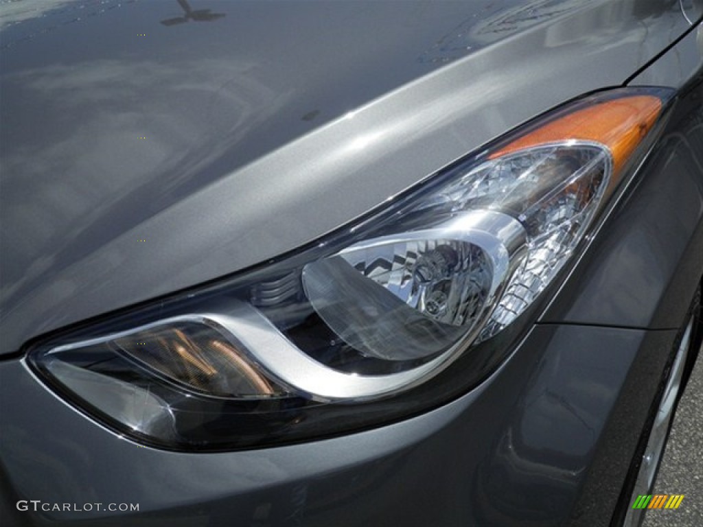 2012 Elantra Limited - Harbor Gray Metallic / Gray photo #9