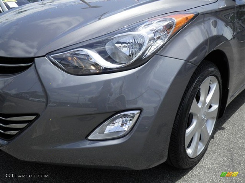 2012 Elantra Limited - Harbor Gray Metallic / Gray photo #10