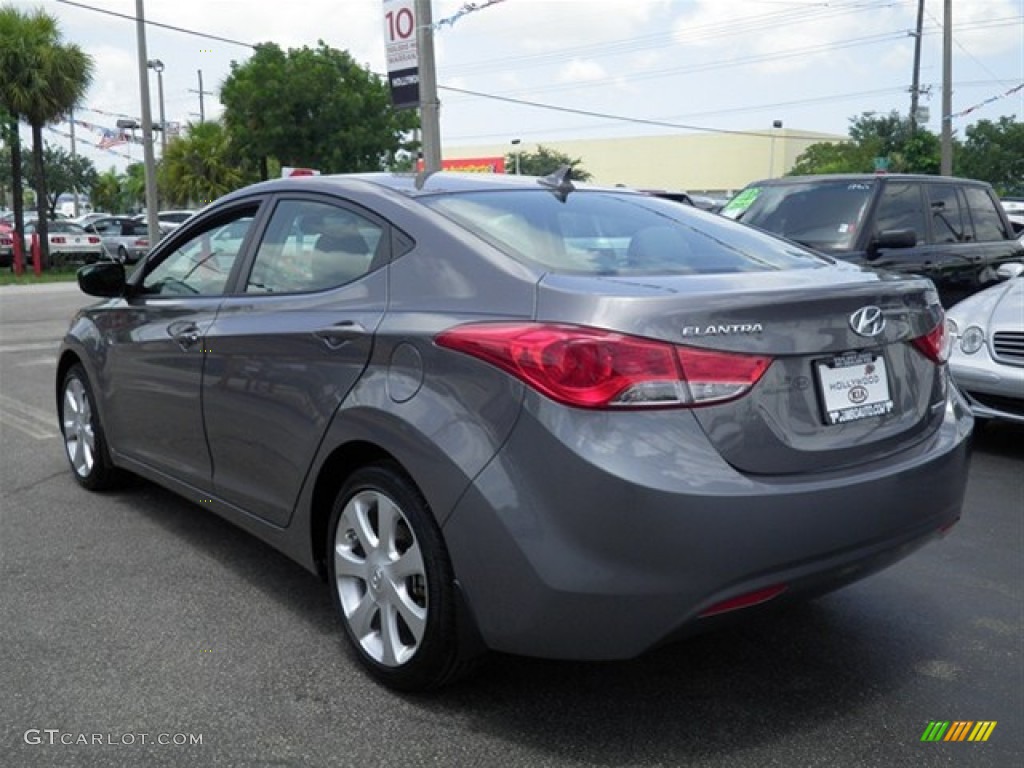 2012 Elantra Limited - Harbor Gray Metallic / Gray photo #13