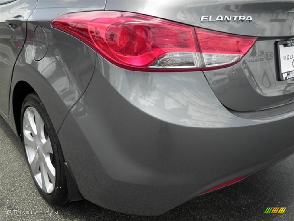 2012 Elantra Limited - Harbor Gray Metallic / Gray photo #14