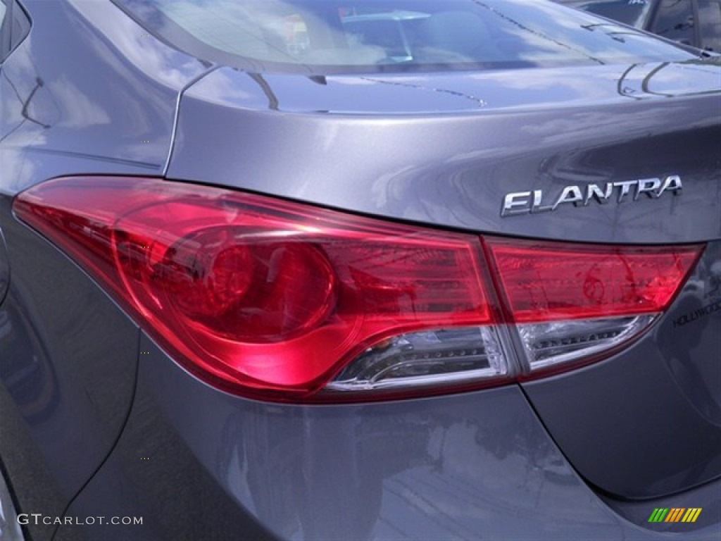 2012 Elantra Limited - Harbor Gray Metallic / Gray photo #15