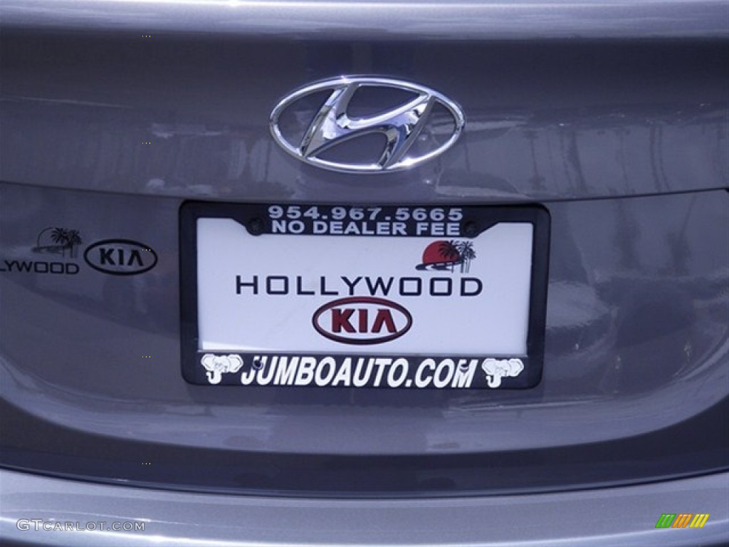 2012 Elantra Limited - Harbor Gray Metallic / Gray photo #17