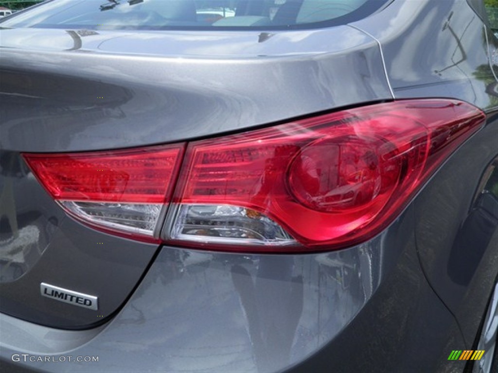 2012 Elantra Limited - Harbor Gray Metallic / Gray photo #19