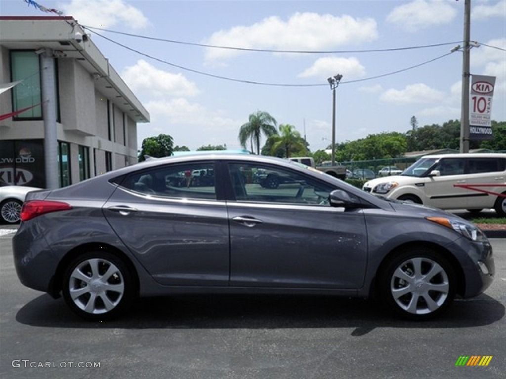 2012 Elantra Limited - Harbor Gray Metallic / Gray photo #22