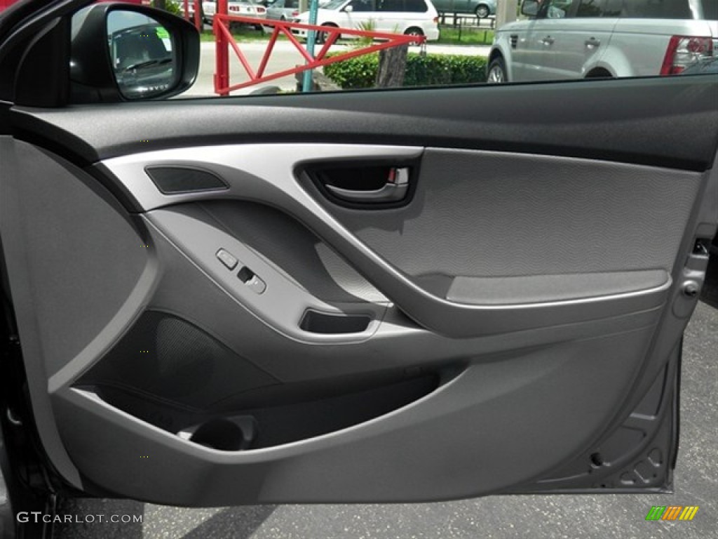 2012 Elantra Limited - Harbor Gray Metallic / Gray photo #25