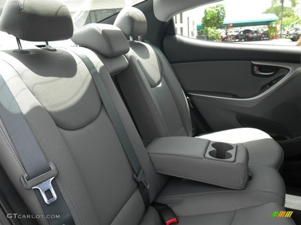 2012 Elantra Limited - Harbor Gray Metallic / Gray photo #27