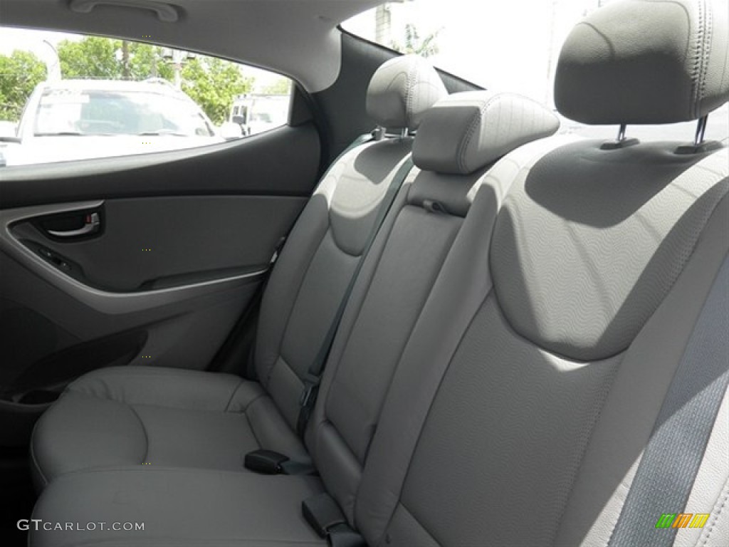 2012 Elantra Limited - Harbor Gray Metallic / Gray photo #28